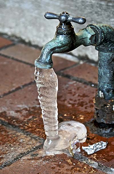 Frozen Water Spigot